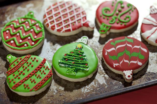 Christmas Candy Topped Sugar Cookies