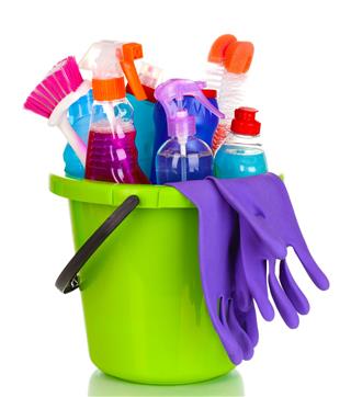 Cleaning Items In Bucket
