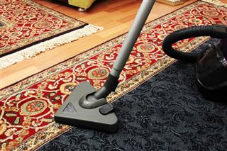House Cleaning With Vacuum Cleaner