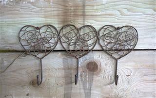 Heart Hooks Made From Wire