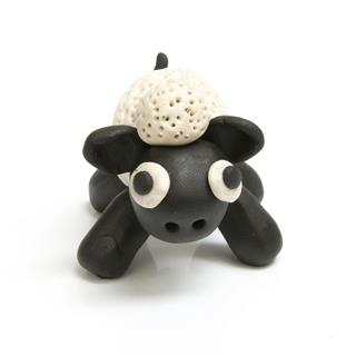 Cute Sheep Made By Clay Sculpting