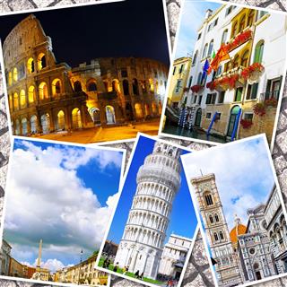 Collage Of Beautiful Italy