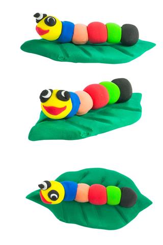 Set Of Colorful Cute Worm