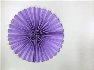 Purple Circle Shape Folding Paper