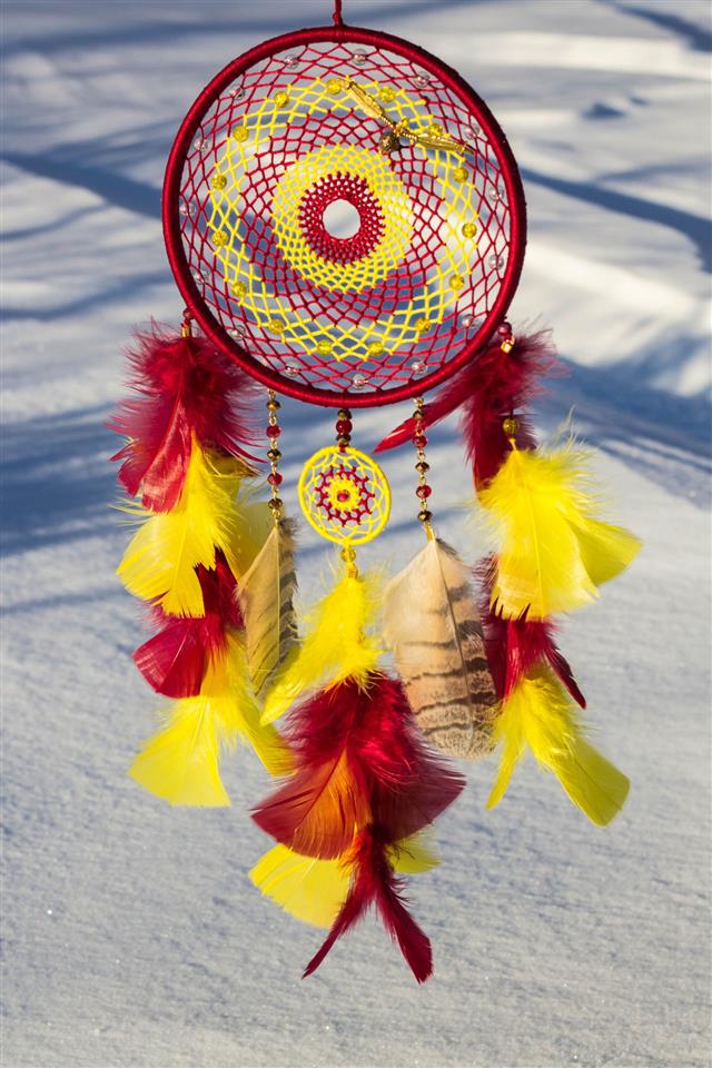 Dream Catcher Made Of Feathers