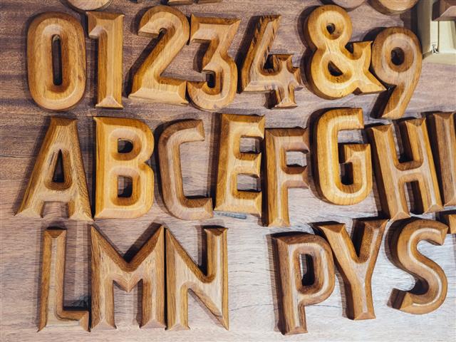 Alphabet Wooden Craft Object Letter Block