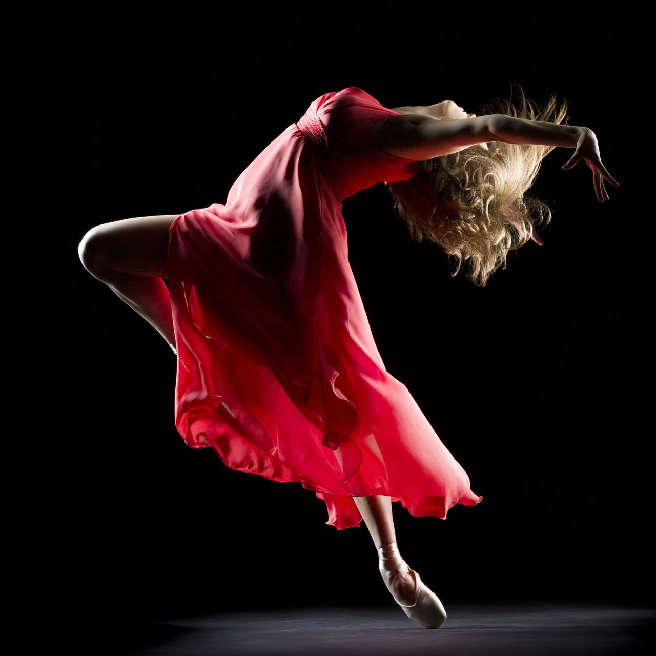 Contemporary Dance   1280 160808874 The Dancer On Black Background 