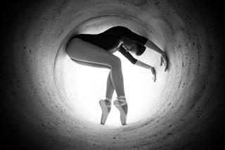 Girl Dancing In The Tunnel