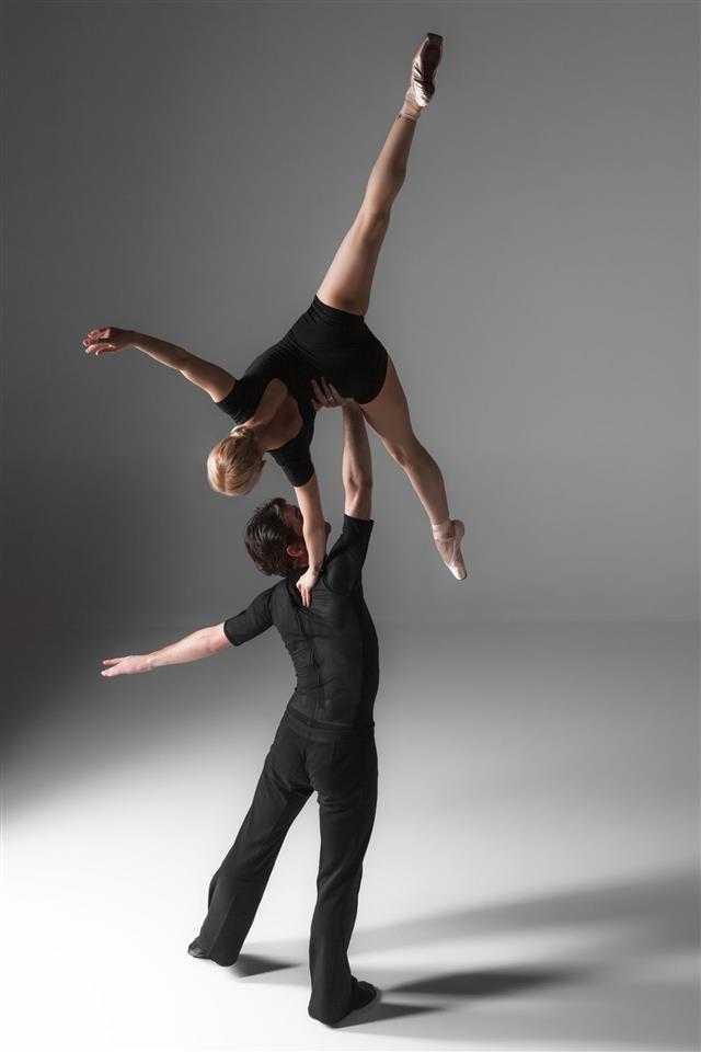 Two Young Modern Ballet Dancers
