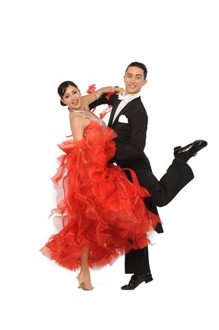 Couple In The Active Ballroom Dance