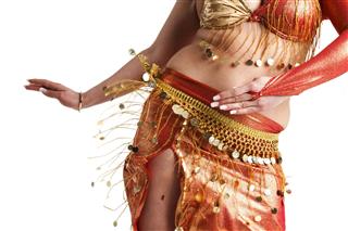Belly Dancer In Movement
