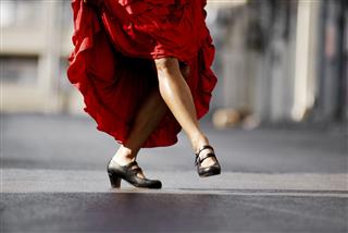 Flamenco Dancers Legs