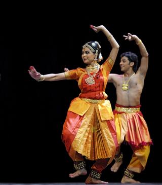 Indian Traditional Bharatanatyam Dancers