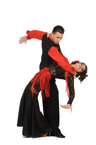 Couple In The Active Ballroom Dance