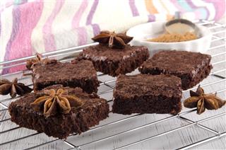 Brownie Baked With Anise And Cinnamon