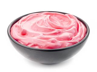 Bowl Of Strawberry Pudding