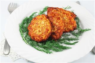 Rice Pancakes With Cheese And Dill