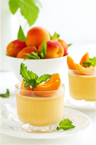Panna Cotta With Apricots