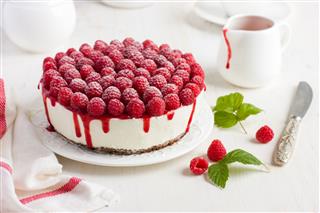 Raspberry Cream Mousse Cake
