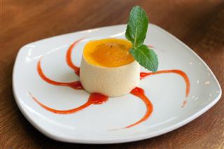Mousse With Passion Fruit Jam