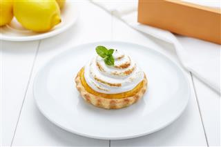 Lemon Tart With Whipped Cream