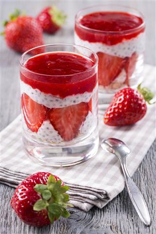 Strawberry Chia Pudding
