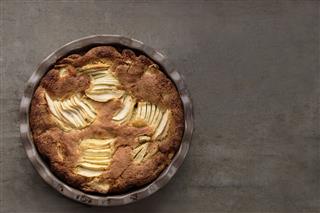 Apple Pear Pie From Above