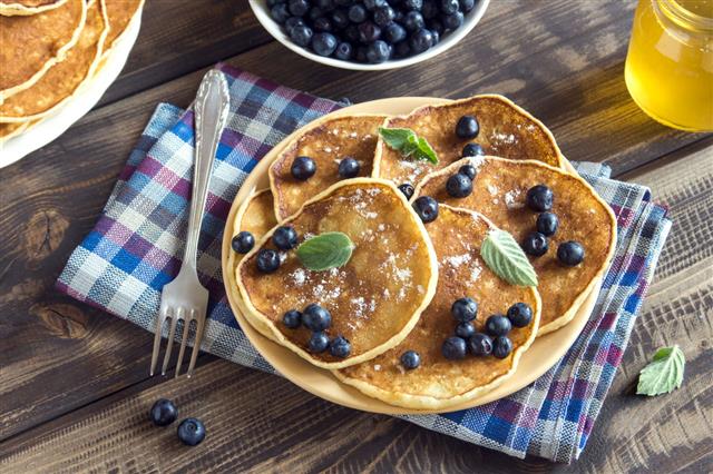 Pancakes With Blueberries