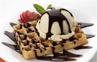 Ice Cream Waffle