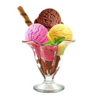 Ice Cream In Sundae Cup