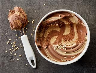 Chocolate And Peanut Ice Cream