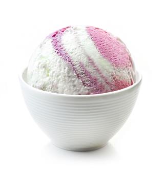 Ice Cream Ball In White Bowl