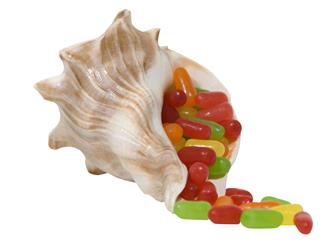 Jelly Candies In Seashell