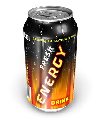 Energy Drink In Metal Can