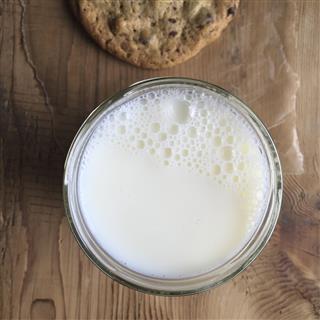 Glass Of Milk And Cookie
