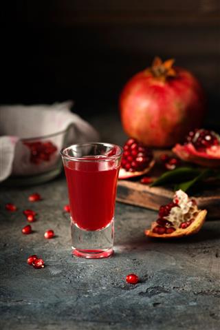 Glass Of Pomegranate Juice
