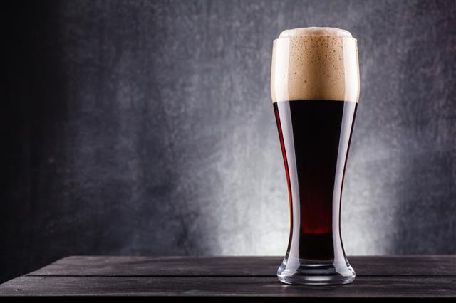 Tall Glass Of Dark Beer