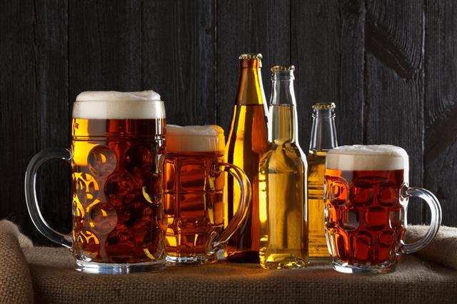 Assortment Of Beer Glasses