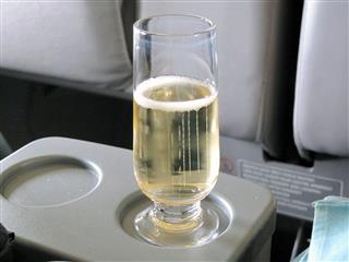 Airline Business Class Champagne
