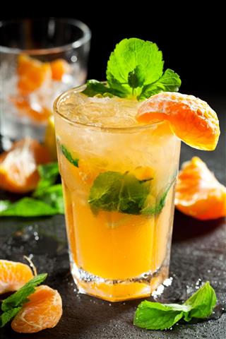 Tangerine Mojito Cocktail
