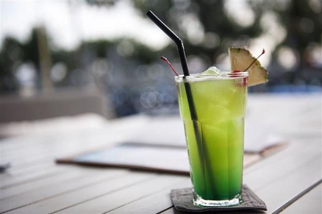 Fruity Green Cocktail