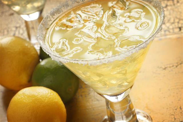 Margarita With Lemons And Limes