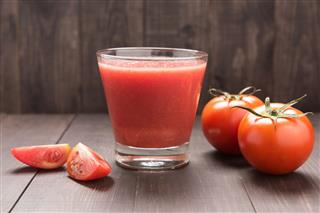 Healthy Red Tomato Juice