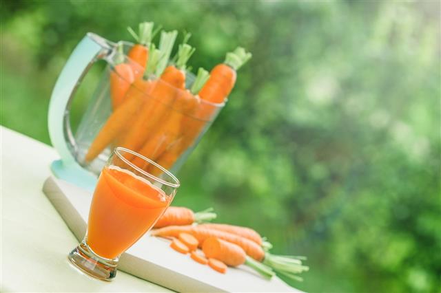 Freshly Prepared Juice Of Carrots