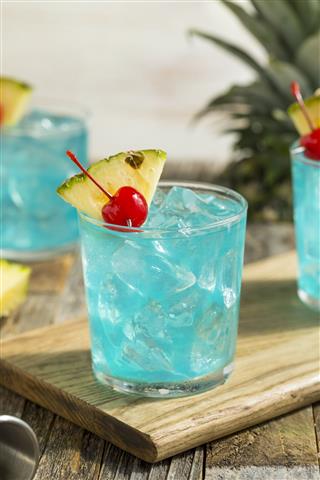 Blue Hawaiian Cocktail Punch