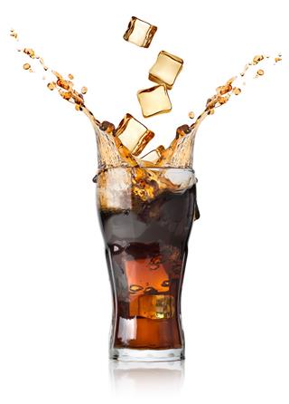 Cola With Ice Cubes