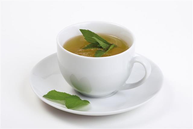 Tea Cup With Peppermint