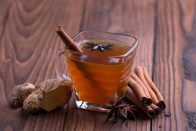 Tea With Cinnamon And Ginger