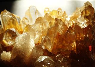 Citrine Geode Geological Crystals