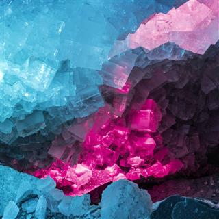 Blue And Purple Salt Crystals